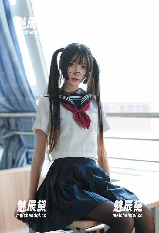 喵糖映画-蠢沫沫 喵糖映画 - 蠢沫沫水手服探险:私房美图里的阳光与浪潮